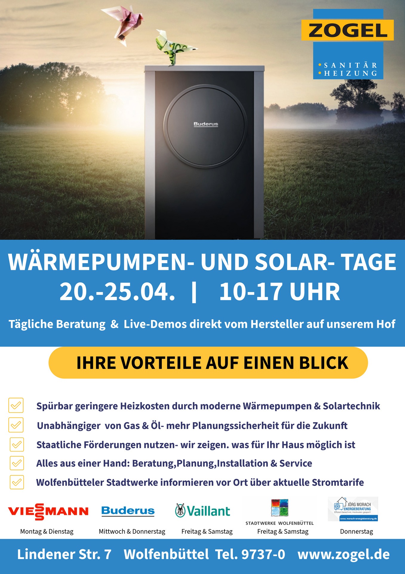 Wärmepumpen- und Solartage vom 20.04. - 25.04.2026